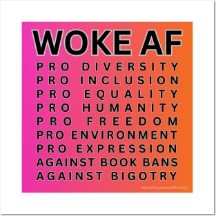 Woke AF Posters and Art